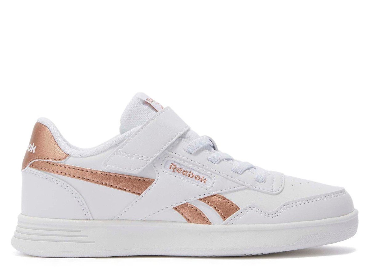 Buty dziecięce Reebok 100211098 COURT ADVANCE ELASTIC & STRAP Białe