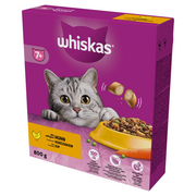 Sucha karma dla kotów - Whiskas - Karma sucha z kurczakiem dla starszych kotów - miniaturka - grafika 1