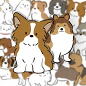 Notesy i bloczki - Naklejki Do Planera Notesu Bujo Dla Psiary PIESKI - miniaturka - grafika 1