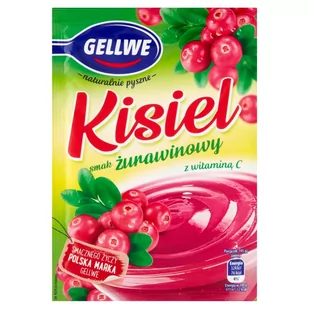 Gellwe Kisiel smak żurawinowy 38 g - Kisiel - miniaturka - grafika 1