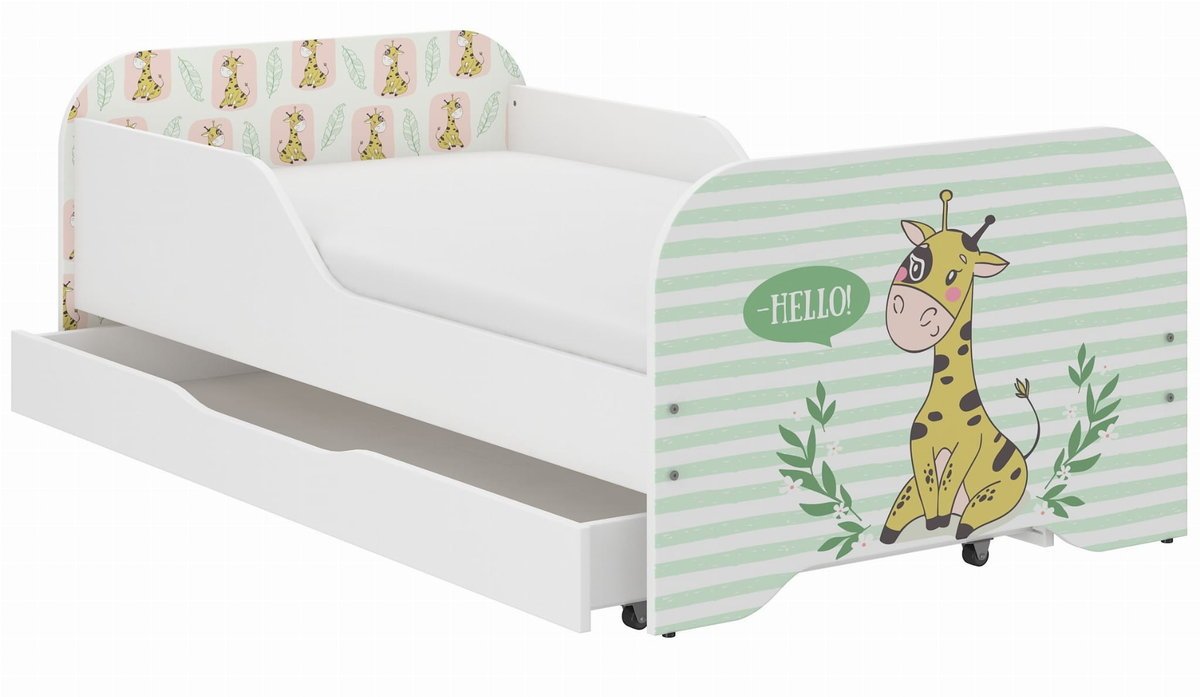 Łóżko dziecięce MIKI 140x70 ŻYRAFKA