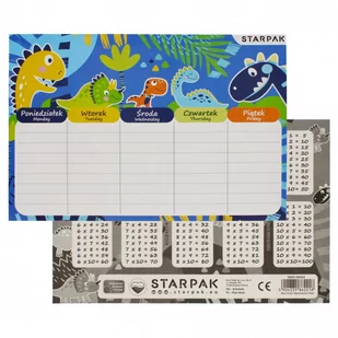 Plan Lekcji Dino Starpak 494352 - Szkolne artykuły papiernicze - miniaturka - grafika 1