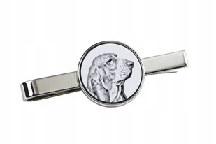 Basset Hound - spinka do krawata z psem, personalizowany klips do krawata, - Spinki do mankietów i krawatów - miniaturka - grafika 1