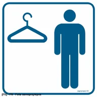Tablice BHP - SIGNPROJECT RA007 - Szatnia męska 300x300 - miniaturka - grafika 1