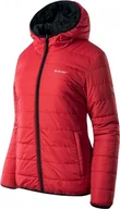Kurtki i kamizelki sportowe damskie - Hi-TEXT Dwustronna damska kurtka trekkingowa 2w1 Hi-Tec Halden czarno-czerwona rozmiar M - miniaturka - grafika 1