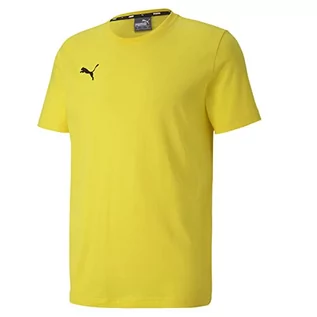 Koszulki męskie - PUMA PUMA T-shirt męski Teamgoal 23 Casuals Tee żółty żółty (Cyber Yellow) XXL 656578 - grafika 1