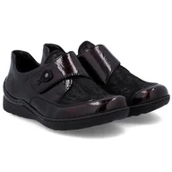 Półbuty damskie - Półbuty damskie Rieker 48951-35 RED R.40 - miniaturka - grafika 1