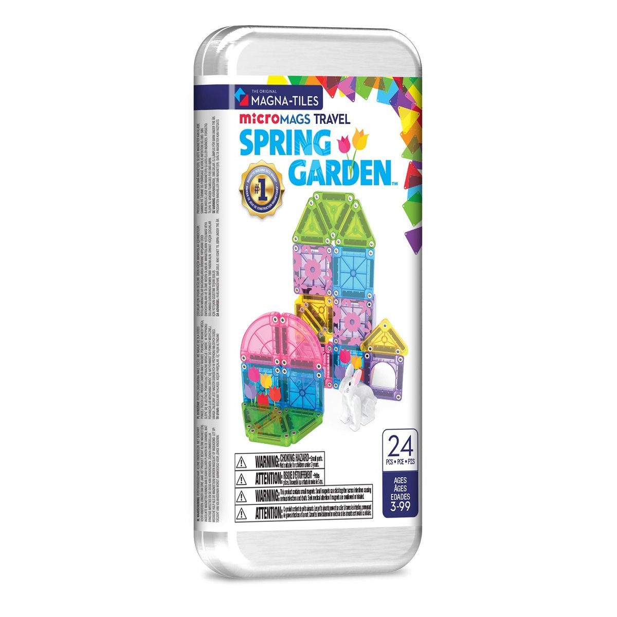 Klocki Magnetyczne microMAGS Spring Garden Travel 24 elementy