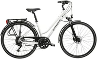 Rowery - Rower trekkingowy damski Kross Trans 5.0 D 28 M(17") perłowy/czarny - miniaturka - grafika 1
