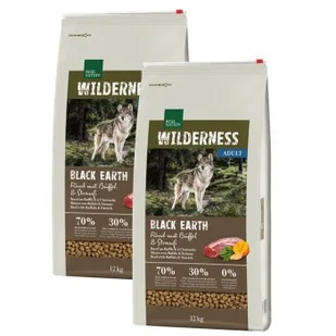 REAL NATURE Wilderness Black Earth Wołowina i bawół 2x12 kg - Sucha karma dla psów - miniaturka - grafika 1