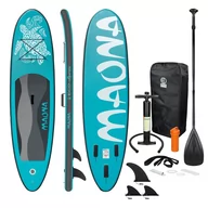 Deski SUP i akcesoria - Deska surfingowa Stand Up Paddle Board Maona Turkusowa 308x76x10cm - miniaturka - grafika 1