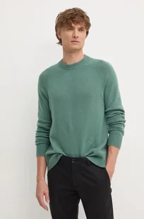 Calvin Klein sweter wełniany męski kolor zielony  K10K113388 - Swetry męskie - miniaturka - grafika 1