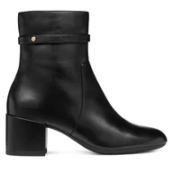 Botki damskie - Botki Geox D Eleana D56TWC 00085 C9999 Czarny - miniaturka - grafika 1