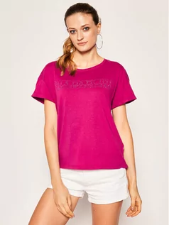 Koszulki i topy damskie - Napapijri T-Shirt Siccari NP0A4E3WV Fioletowy Regular Fit - grafika 1