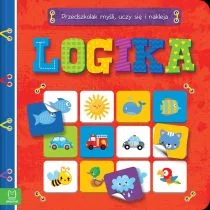 Logika. Przedszkolak myśli, uczy się i nakleja - Książki edukacyjne - miniaturka - grafika 1