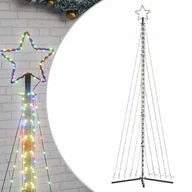 Ozdoby bożonarodzeniowe - vidaXL Lampki choinkowe, 495 kolorowych LED, 300,5 cm - miniaturka - grafika 1