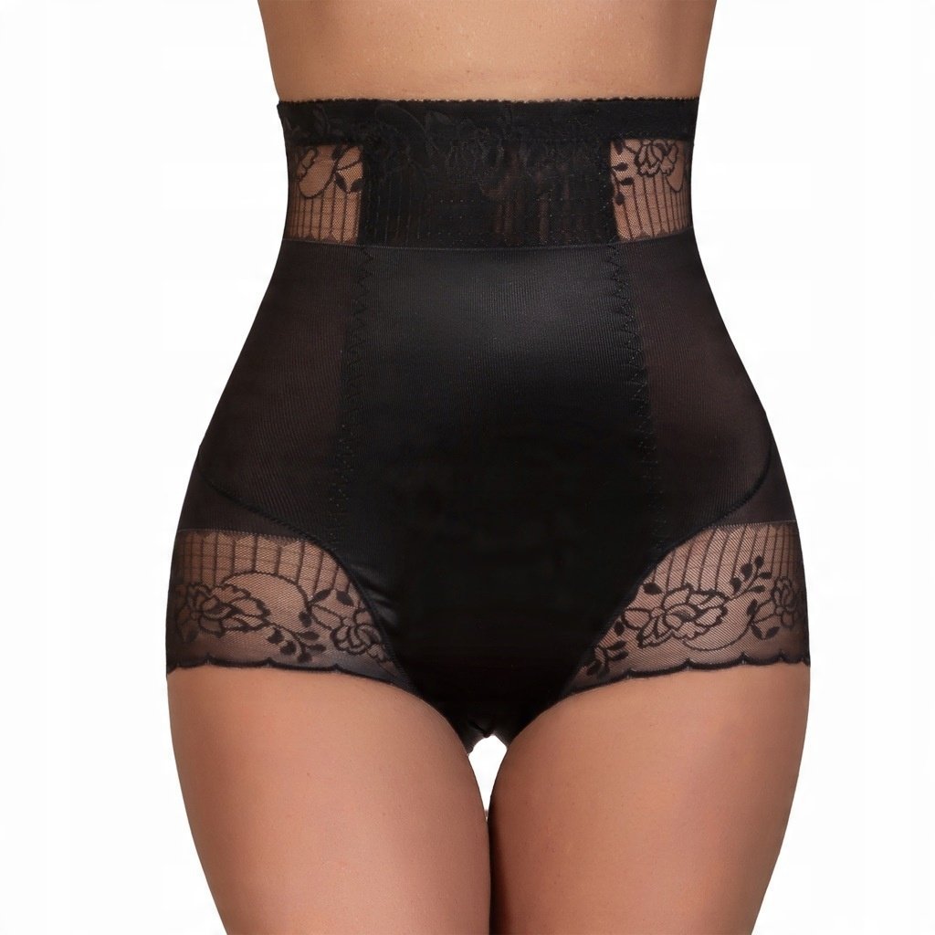 Mocno Wyszczuplające Majtki Damskie Modelujące Z Koronką Korygujące