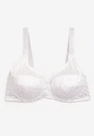 Biustonosze - Biały Biustonosz z Regulowanymi Ramiączkami o Koronkowym Wykończeniu Kefefia - miniaturka - grafika 1