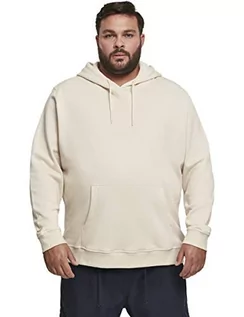 Bluzy męskie - Urban Classics Męska bluza z kapturem z bawełny organicznej Basic Hoody, bluza z kapturem dla mężczyzn w wielu kolorach, rozmiary S-5XL, beżowy (piasek 00208), 3XL duże rozmiary - grafika 1