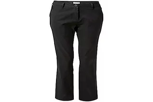 Spodnie damskie - Craghoppers Wodoodporne damskie spodnie Kiwi pro. Wodoodporne, oddychające i wiatroszczelne damskie spodnie do chodzenia na lato i zimę. Czarny - grafika 1