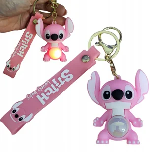 2 x Breloczek Silikonowy Do Kluczy STICH I LILO ŚWIECĄCY ZAWIESZKA DODATEK - Breloki - miniaturka - grafika 1