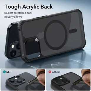 Etui ESR Air Armor Halolock Magsafe do Apple iPhone 15 Plus Frosted Black - Pozostałe akcesoria do telefonów - miniaturka - grafika 6
