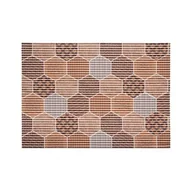 Maty antypoślizgowe - Mata łazienkowa Marino 45 x 65 cm wzór pomarańczowy wielokolorowy - miniaturka - grafika 1