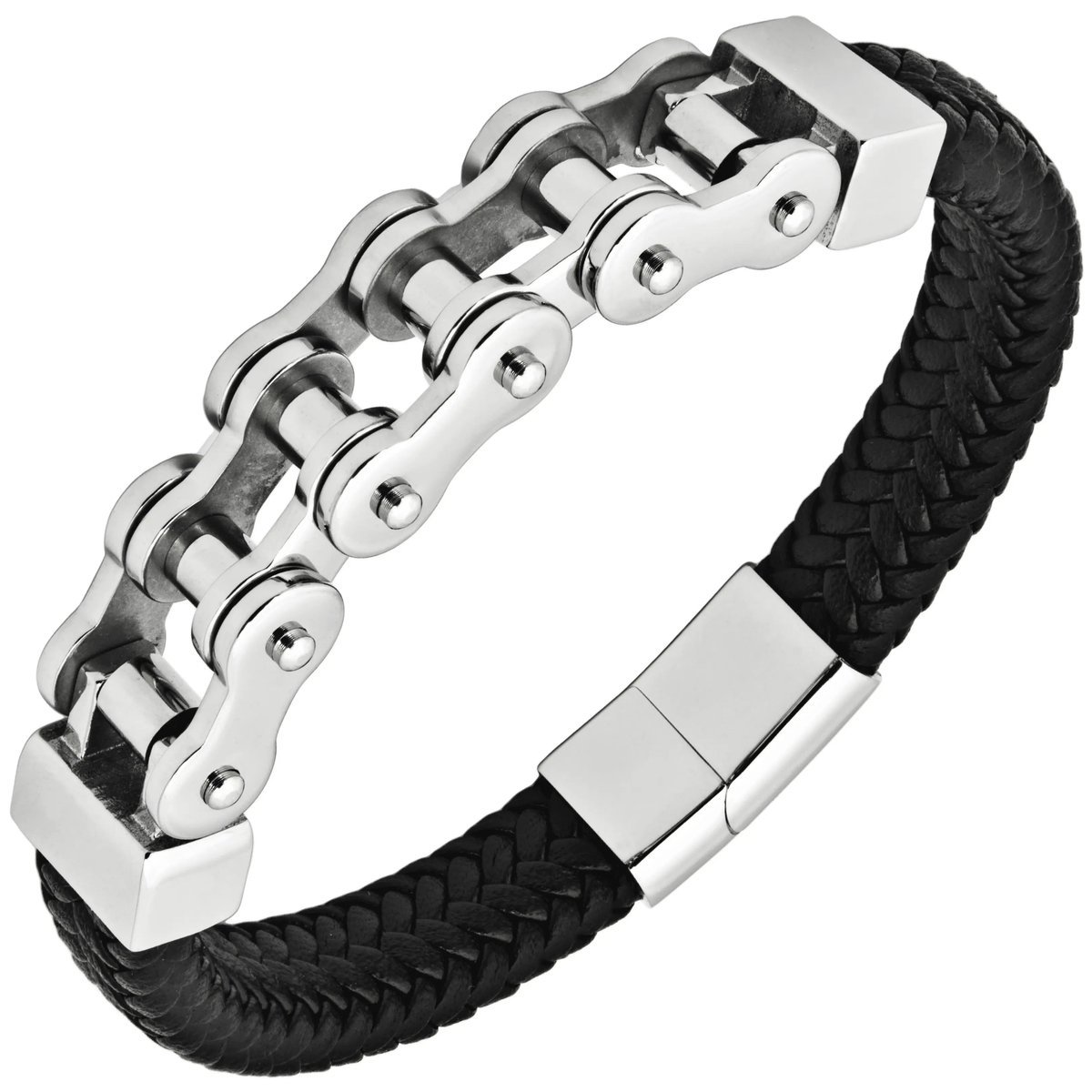 Pleciona męska bransoletka MOTO CHAIN