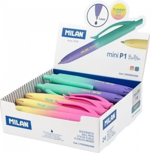 Długopis P1 mini Sunset niebieski (24szt) MILAN - Długopisy - miniaturka - grafika 1