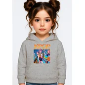 Bluzy dla dziewczynek - BLUZA DZIECIĘCA K-POPOWE ŁOWCZYNIE DEMONÓW HUNTRIX 110-116 Z KAPTUREM - miniaturka - grafika 1