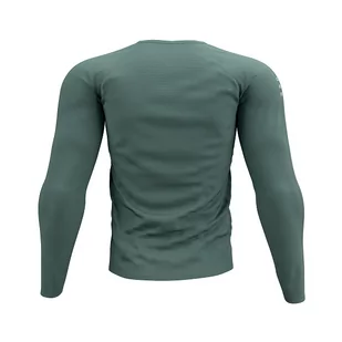 COMPRESSPORT Koszulka biegowa z długim rękawem TRAINING TSHIRT zielona - Koszulki sportowe męskie - miniaturka - grafika 4