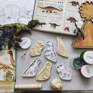 Foremki do ciastoliny szkielety dinozaurów - Masy plastyczne - miniaturka - grafika 1