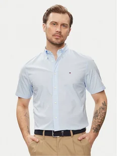 Tommy Hilfiger Koszula MW0MW33809 Błękitny Regular Fit - Koszule męskie - miniaturka - grafika 1