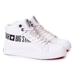 Trampki Męskie Big Star Wysokie Białe EE174340 - Trampki męskie - miniaturka - grafika 1