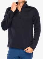 Bluzy sportowe damskie - Bluza bez kaptura Salomon Essential Warm Hz Mid - deep black - miniaturka - grafika 1
