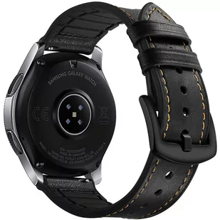 SKÓRZANY PASEK DO SAMSUNG GEAR S3 / GALAXY WATCH 46MM / HUAWEI GT 2 46MM / GT 2 PRO / GT 3 46MM / REALME WATCH S / S PRO / XIAOMI MI WATCH - Akcesoria do smartwatchy - miniaturka - grafika 1