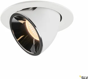 Spotline SLV NUMINOS GIMBLE L oprawa sufitowa wpuszczana biała/chromowana 2700 K 40° 1005989) SLV 1005989 - Oprawy, klosze i abażury - miniaturka - grafika 1