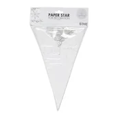 Ozdoby bożonarodzeniowe - STAR TRADING Papierowa gwiazda Decorus bez lampy biała/srebrna - miniaturka - grafika 1