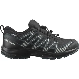 Salomon XA PRO V8 CLIMASALOMON wodoodporne buty turystyczne, czarne/Phantom/Dark Slate, rozmiar 34, Black Phantom Dark Slate, 33 EU - Moda i Uroda OUTLET - miniaturka - grafika 1