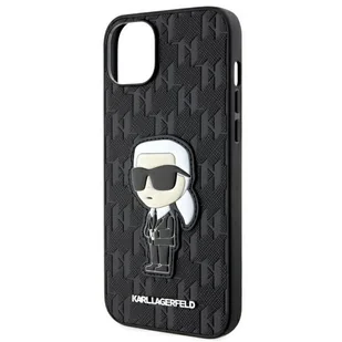 Karl Lagerfeld KLHCP14MSAKHPKK iPhone 14 Plus 6.7" czarny/black Saffiano Monogram Ikonik - Etui i futerały do telefonów - miniaturka - grafika 6