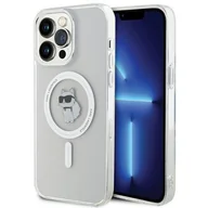 Etui i futerały do telefonów - Karl Lagerfeld KLHMP15XHFCCNOT iPhone 15 Pro Max 6.7" transparent hardcase IML Choupette MagSafe - miniaturka - grafika 1