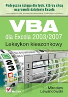 Aplikacje biurowe - VBA dla Excela 2003/2007. Leksykon kieszonkowy - miniaturka - grafika 1