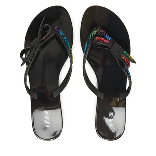 Japonki Melissa Melissa Harmonic M Lover Ad 35797 Czarny - Klapki i japonki damskie - miniaturka - grafika 1
