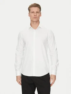 Calvin Klein Koszula K10K114298 Biały Slim Fit - Koszule męskie - miniaturka - grafika 1