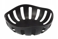 Kosze na śmieci - CZARNY KOSZYK KOSZYCZEK na owoce drobiazgi DECOR - miniaturka - grafika 1