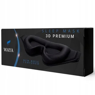 Opaska na oczy WAYA 3D Premium V2 Czarny + worek WAYA - Akcesoria do bielizny Opaska na oczy WAYA 3D Premium V2 Czarny + worek WAYA - Akcesoria do bielizny - miniaturka - grafika 1