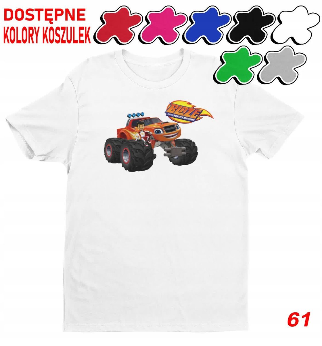 Dziecięca Koszulka Z Nadrukiem Duży Wybór Blaze Maszyny -L 146-152