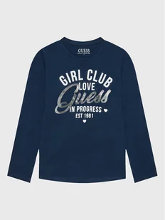 Guess Bluzka J3RI27 K6YW1 Niebieski Regular Fit - Bluzki damskie - miniaturka - grafika 1