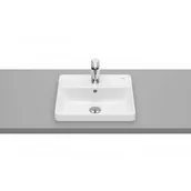 Umywalki - Roca A3270Y9S00 GAP Umywalka blatowa prostok$634tna 42x39 cm z otworem na bateri$635 z przelewem Supraglaze$636 - miniaturka - grafika 1