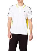 Koszulki męskie - Lacoste Męska koszulka polo, Blanc/Ananas-Marine, XS - miniaturka - grafika 1